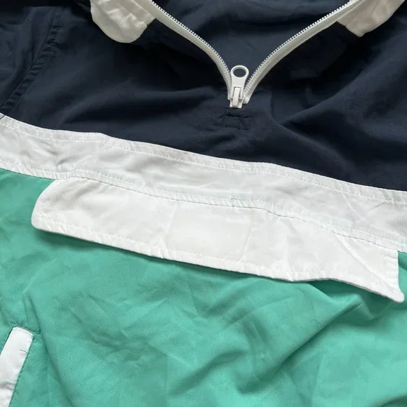 ✨5 for $25✨ Kidbox Navy, Teal and White Colorblock Windbreaker - Picture 6 of 8